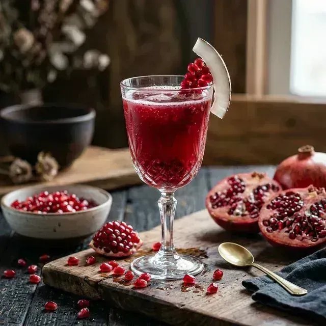 Antioxidante Real: Suco de Romã e Ãgua de Coco