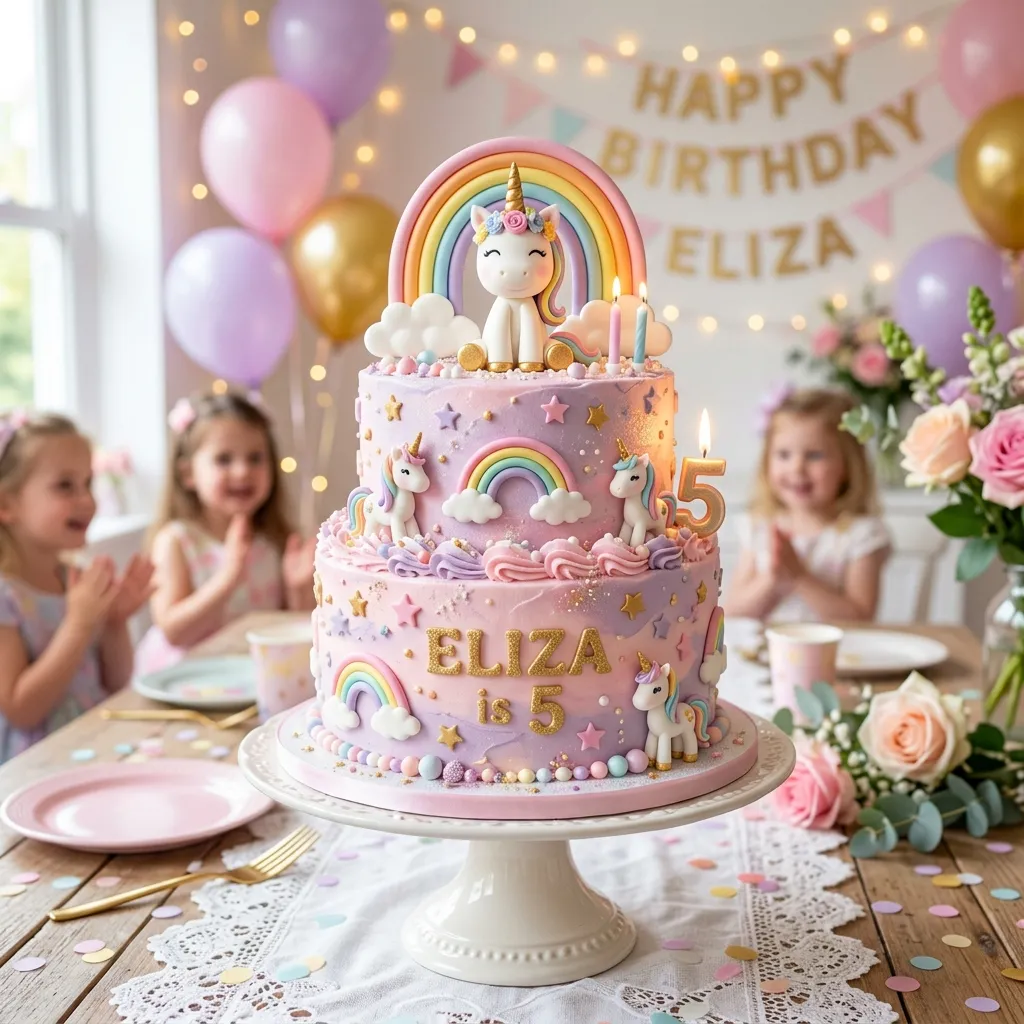 Bolo de Aniversário Infantil Menina: Princesas e Magia