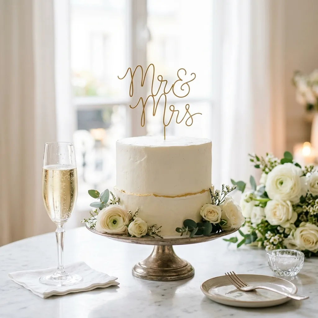 Bolo de Casamento no Civil do Mestre