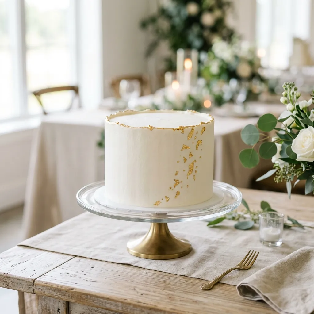 Bolo de Casamento Simples e Bonito do Mestre