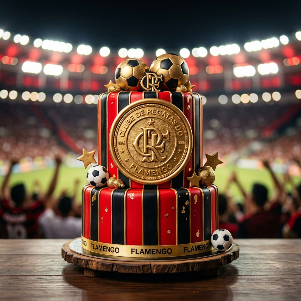 Bolo do Flamengo Quadrado: Receita de Corte para Festas