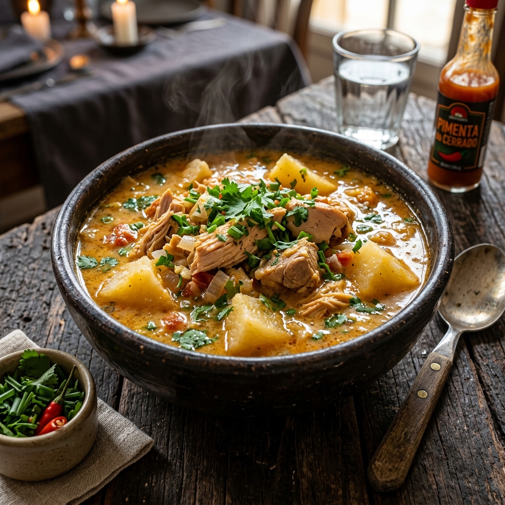 Caldo de Pinto: O Caldo de Frango com Mandioca que Ă© Sucesso no Frio