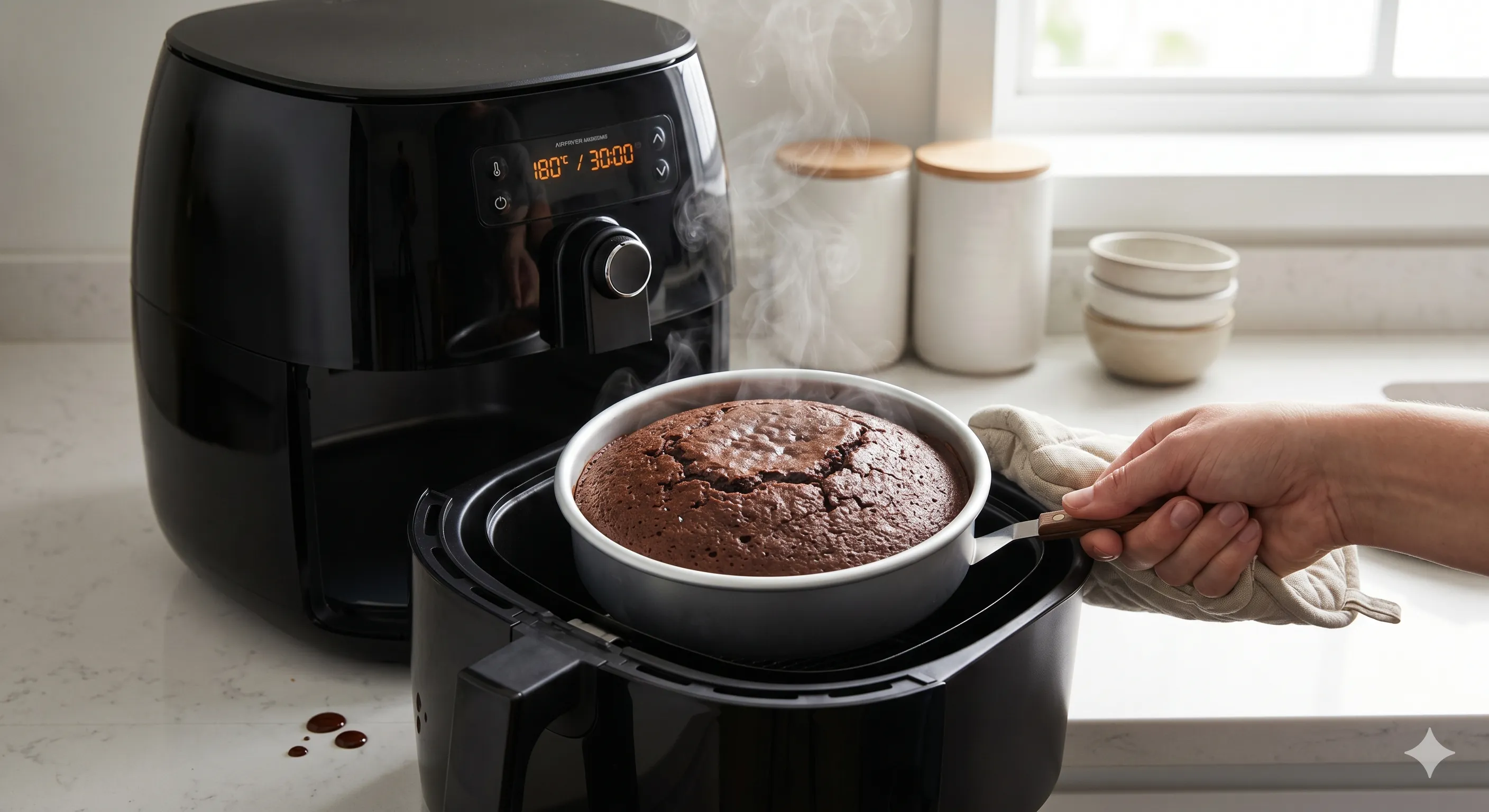Bolo de Chocolate na Airfryer do Livro de Receitas