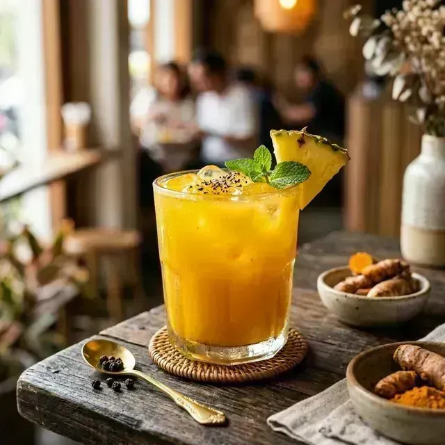 Sucos detox para desinflamar o corpo: Ouro Líquido