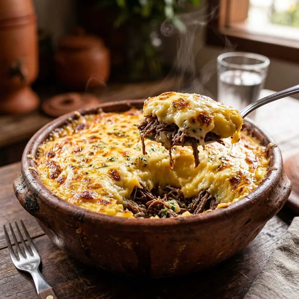 Escondidinho de Carne Seca com Mandioca: A Receita Raiz do Livro de Receitas
