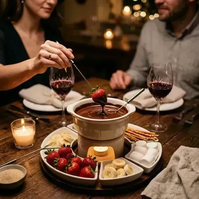 Fondue de Chocolate: A Sobremesa Jantar Romântico Perfeita
