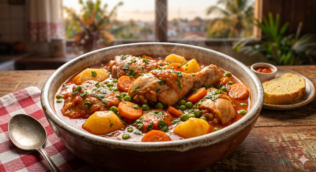 Almoço de sábado simples e Barato: Galinhada Mineira