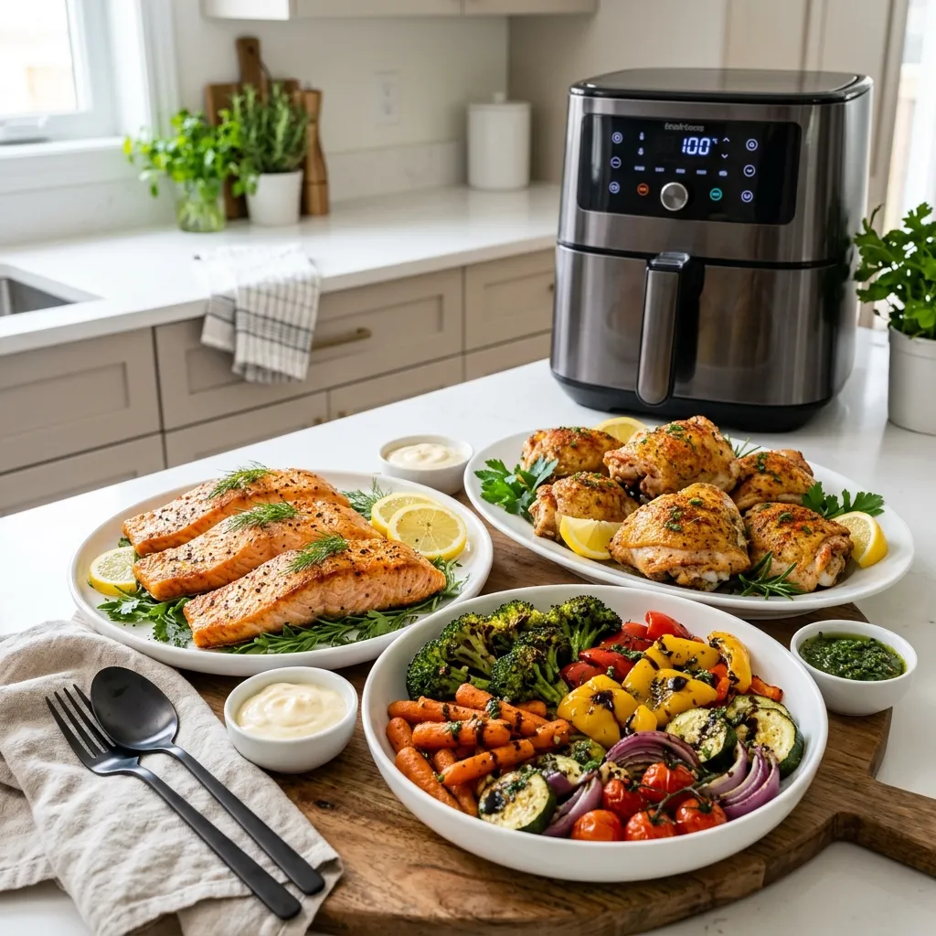 Kit Livro de Receitas: Semana Completa na Air Fryer (Sujeira Zero)