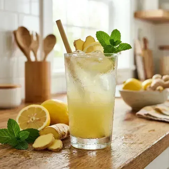 Suco de Gengibre e Limão