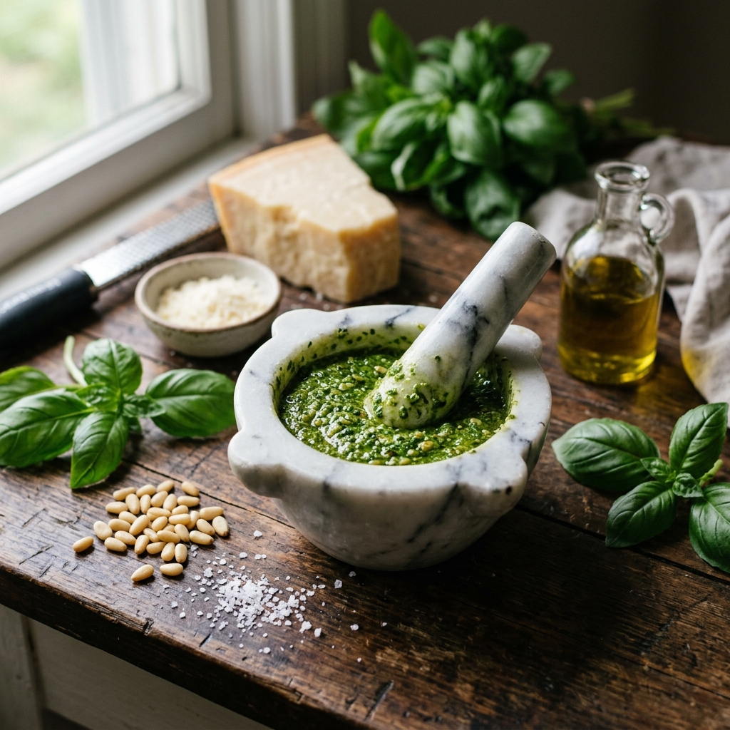 Molho pesto receita