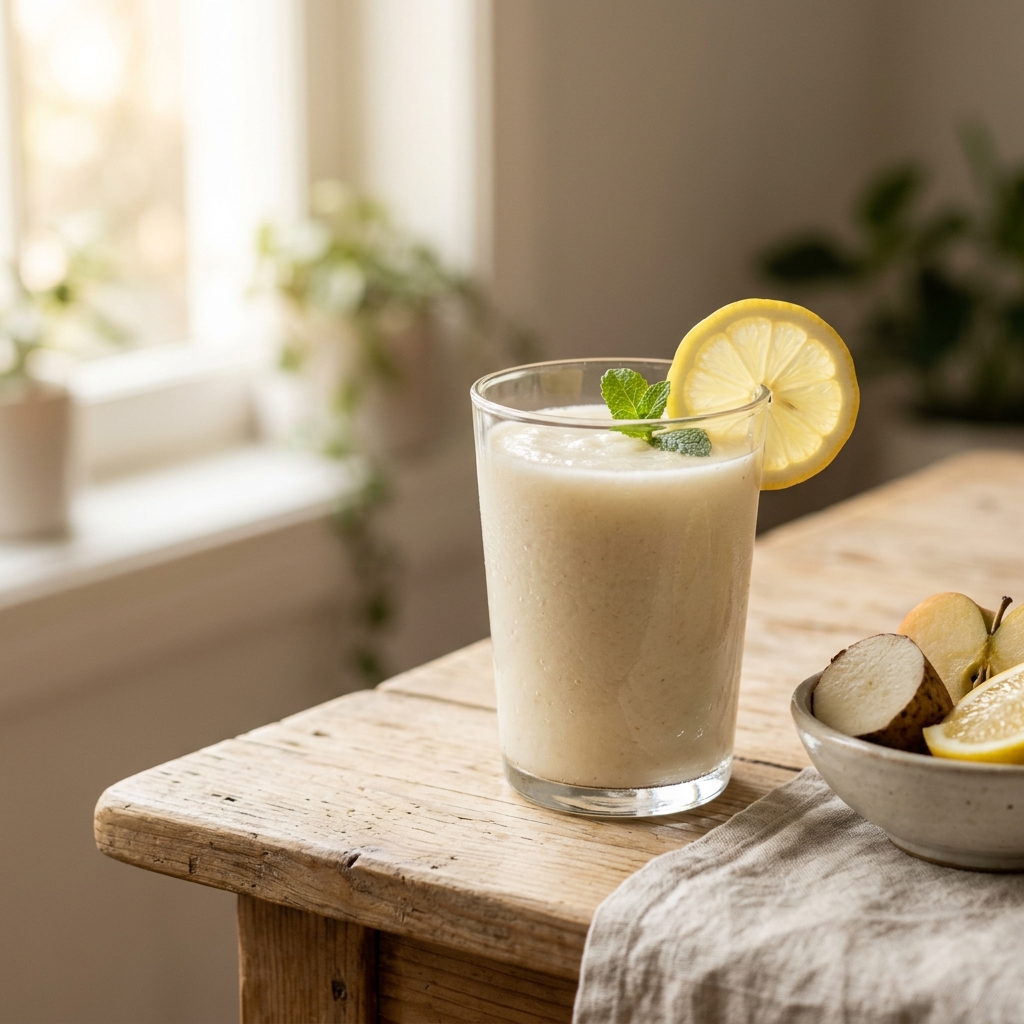 Suco de Inhame com Maçã e Limão: Imunidade de Ferro