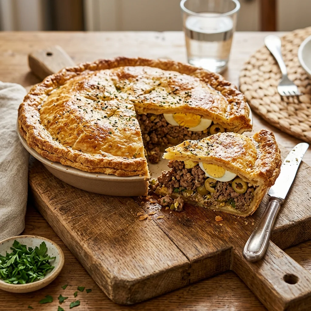 Torta de Liquidificador de Carne Moída